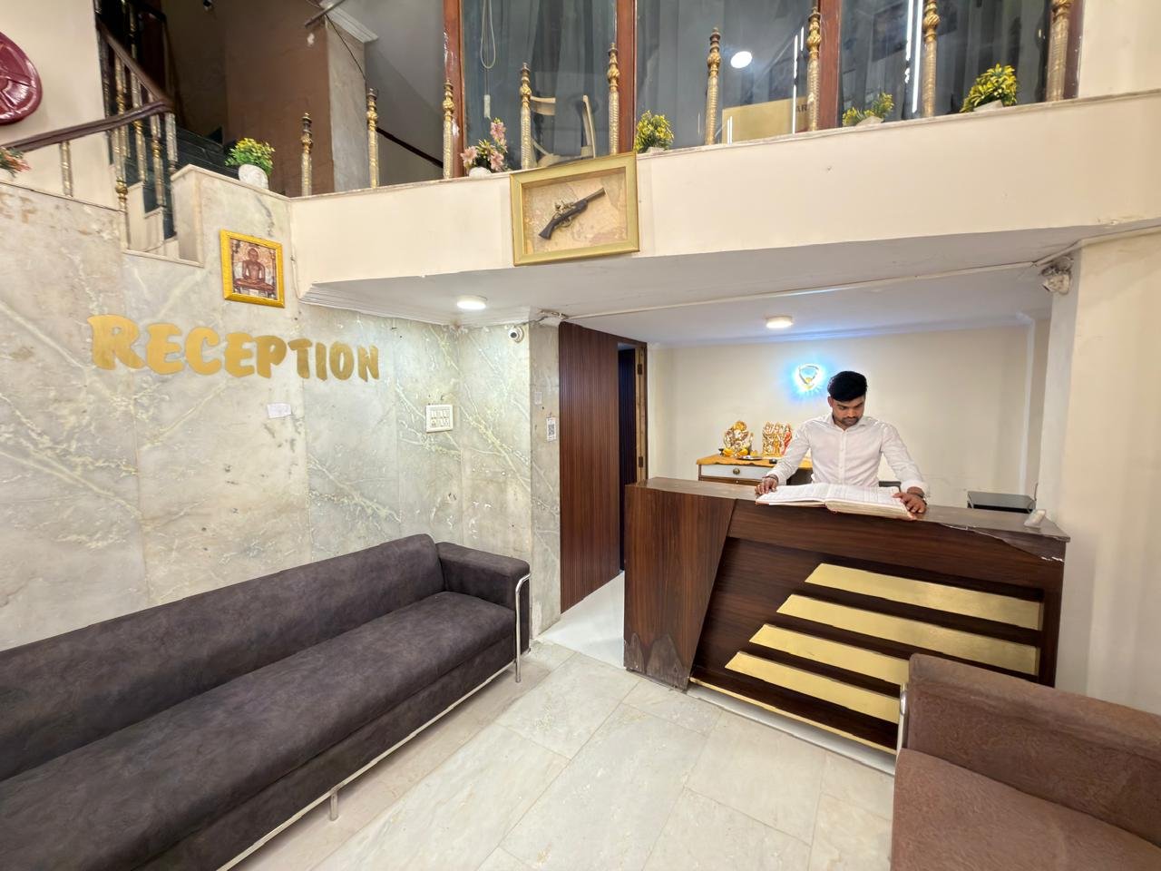 Reception counter at Hotel Vin Inn
